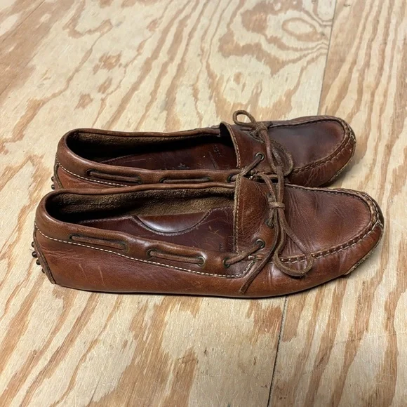 Cole Haan Gunnison Driving Shoes Men's 8D Brown Leather Moccasin Loafers - Picture 2 of 11